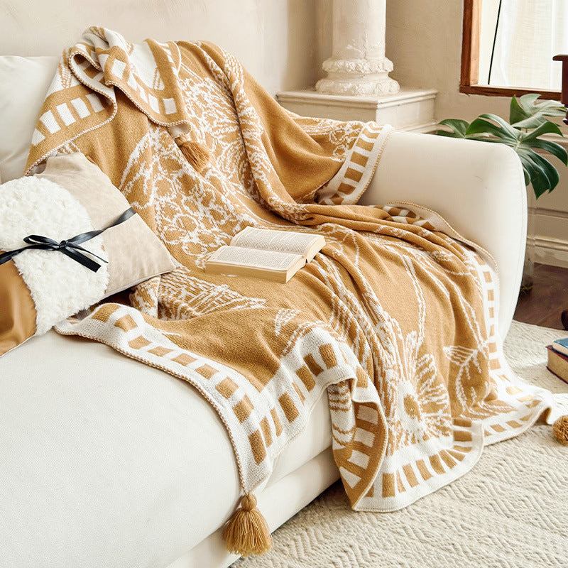 Cozy Decorative Knit Throw Blanket