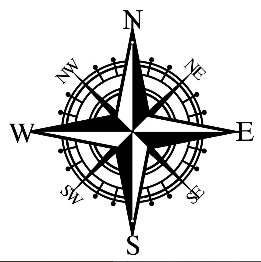 Compass Rose Wall Art Homeandso