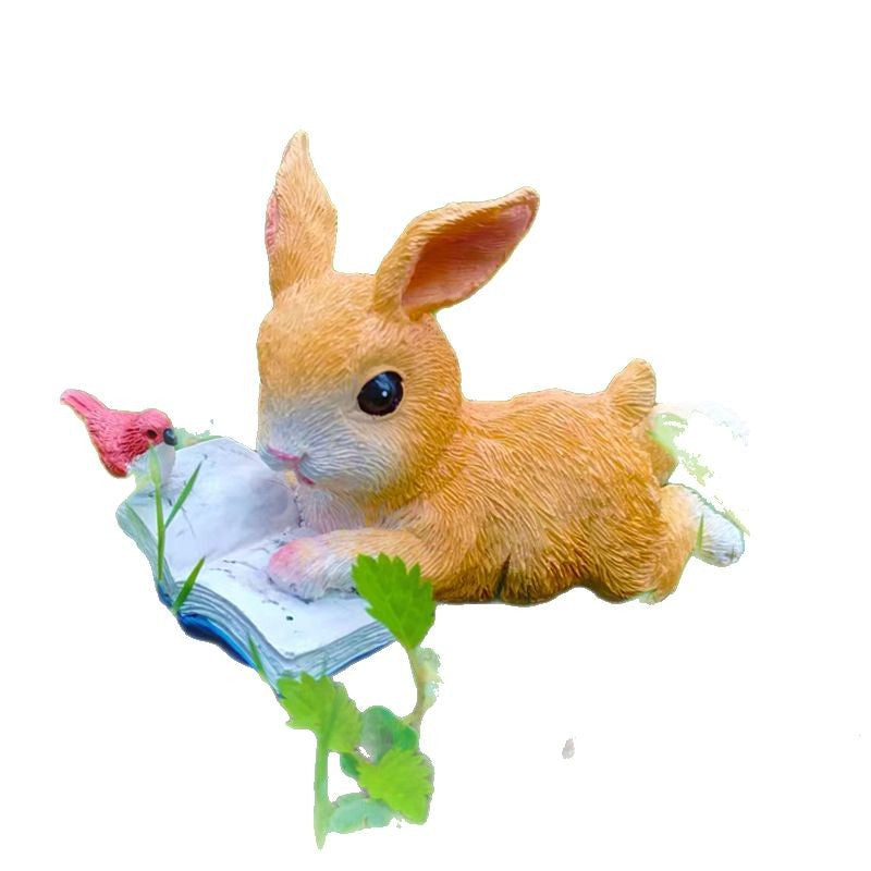 Delightful Bunny Figurine Homeandso