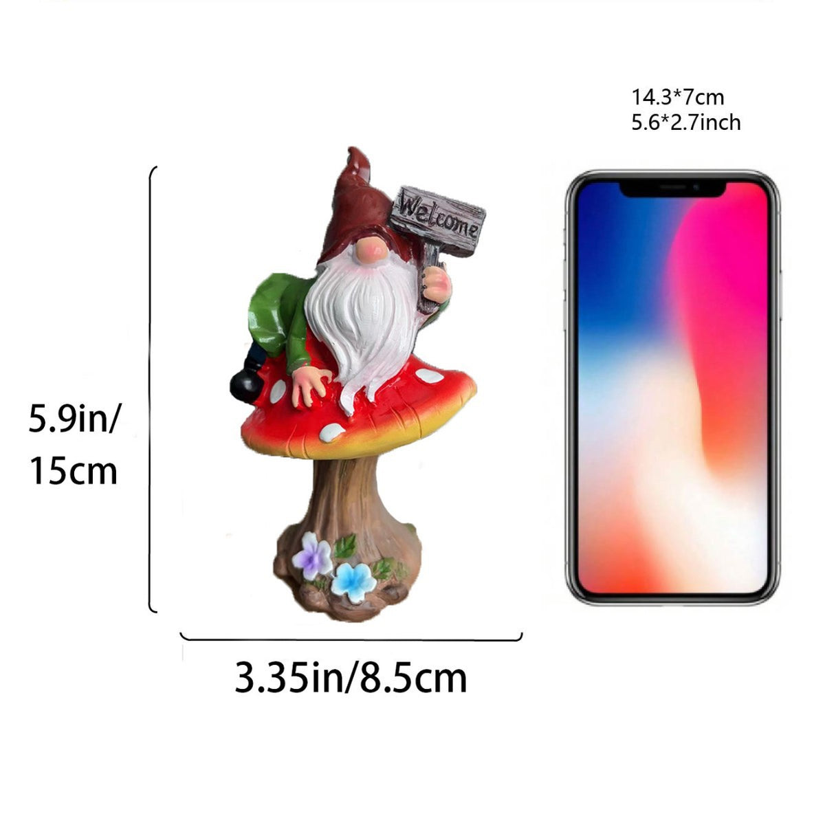 Whimsical Gnome Garden Statue Homeandso