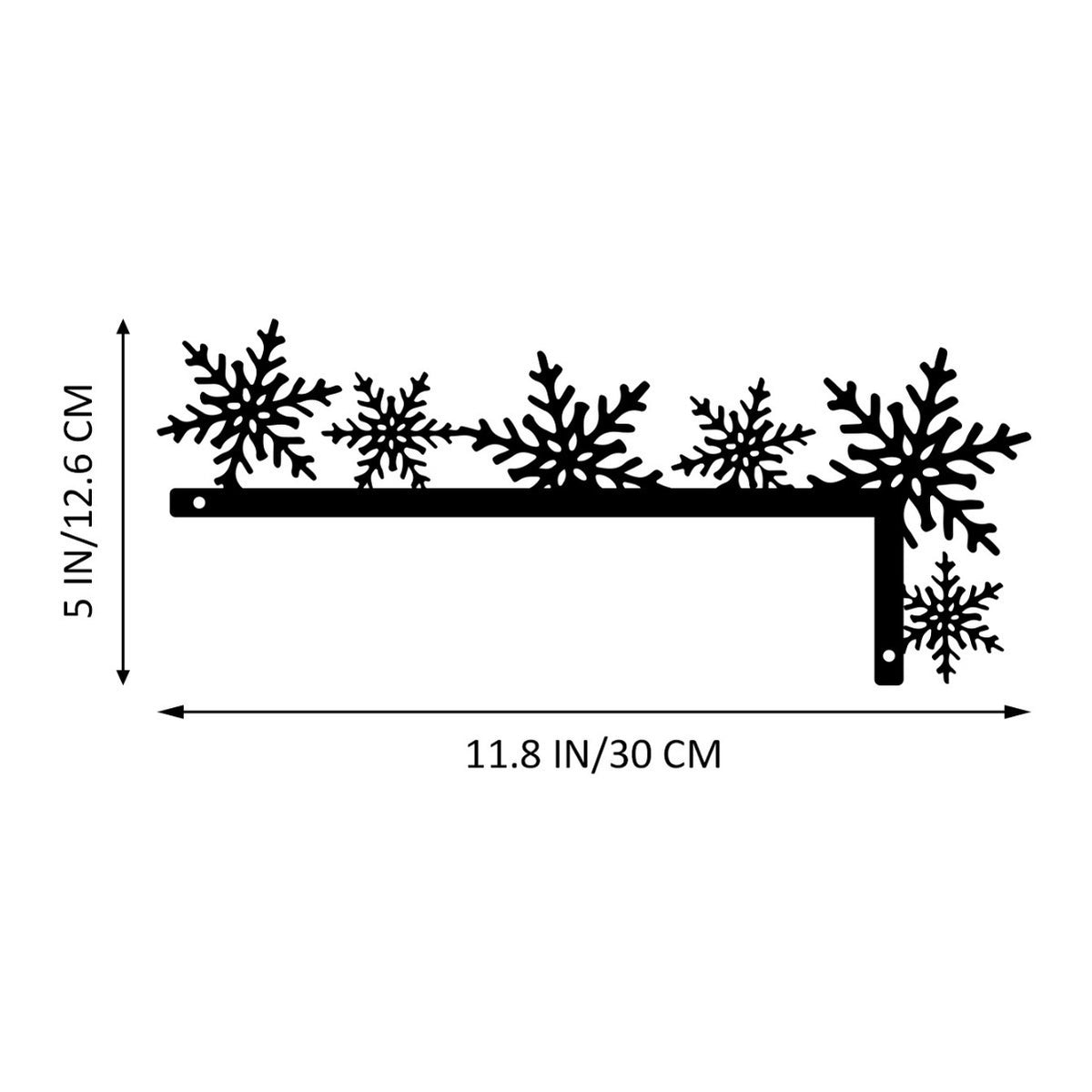 Snowflake-Themed Decorative Shelf Bracket Homeandso