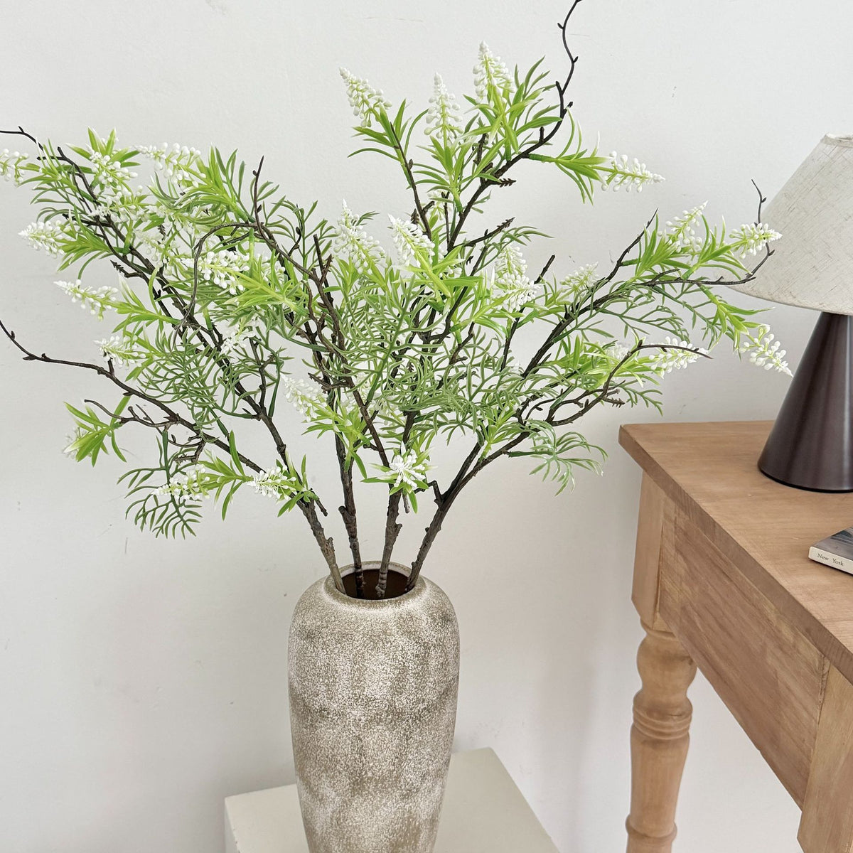 Decorative Faux Lavender Floral Stem for Home Display
