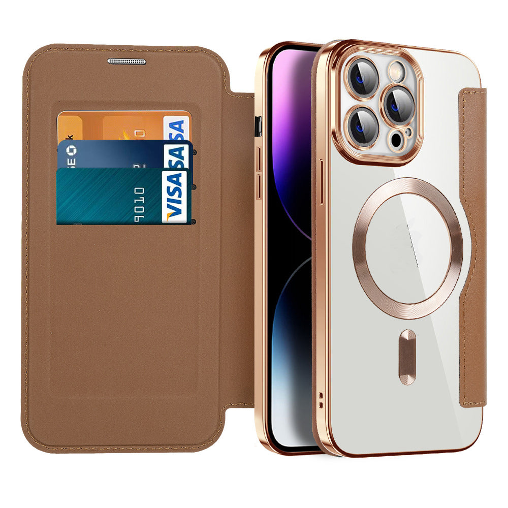 Magnetic Flip Phone Case | Card Slot & Shockproof Protection | Multiple Colors