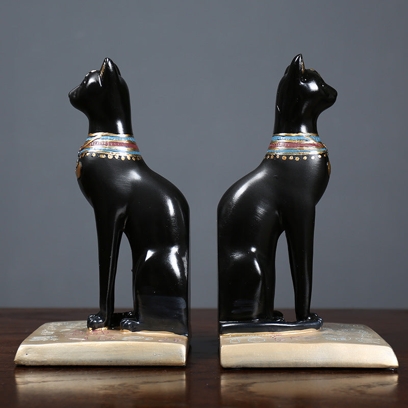 Decorative Egyptian Cat Sculpture Homeandso