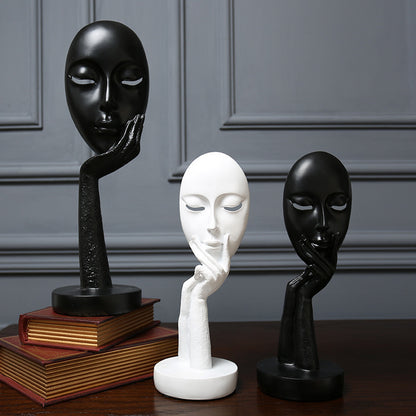 Decorative Abstract Face Sculpture Homeandso