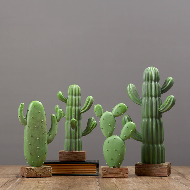 Decorative Cactus Figurine Homeandso
