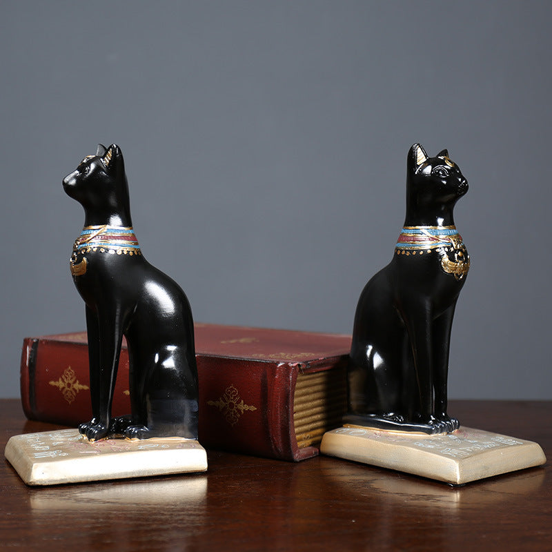 Decorative Egyptian Cat Sculpture Homeandso