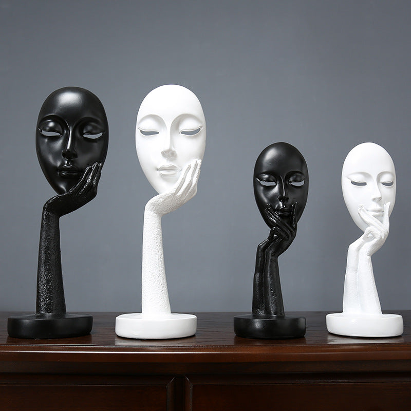 Decorative Abstract Face Sculpture Homeandso
