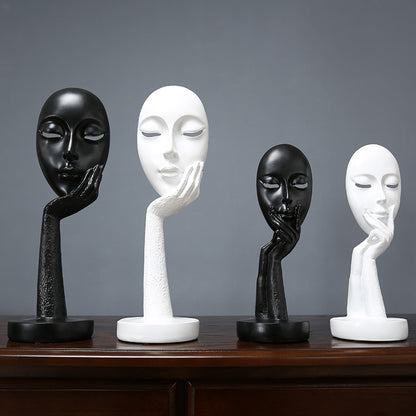 Decorative Abstract Face Sculpture Homeandso