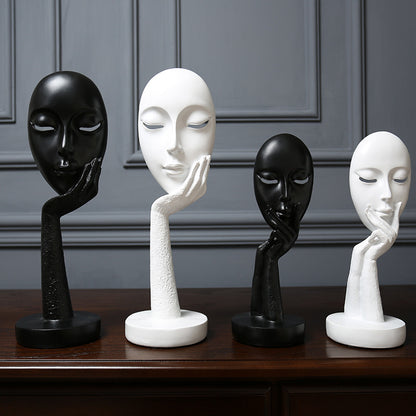 Decorative Abstract Face Sculpture Homeandso