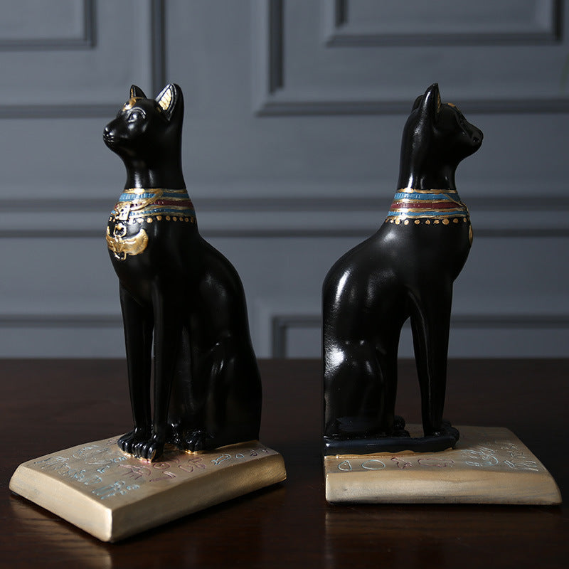 Decorative Egyptian Cat Sculpture Homeandso