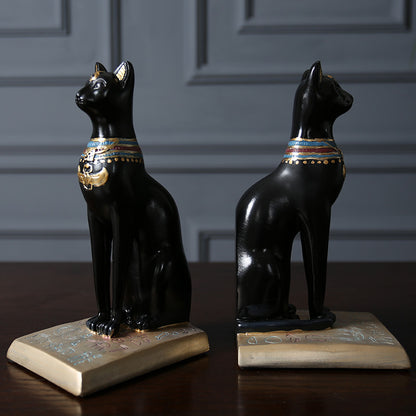 Decorative Egyptian Cat Sculpture Homeandso
