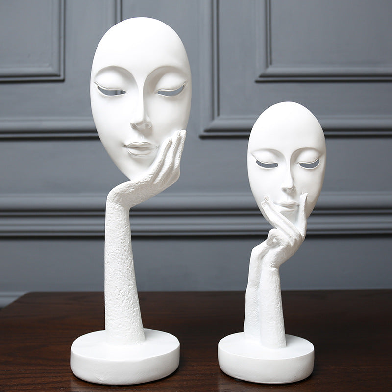 Decorative Abstract Face Sculpture Homeandso