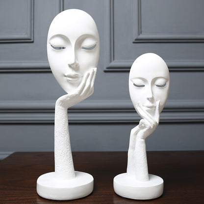 Decorative Abstract Face Sculpture Homeandso