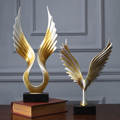 Artistic Winged Decorative Sculpture Homeandso