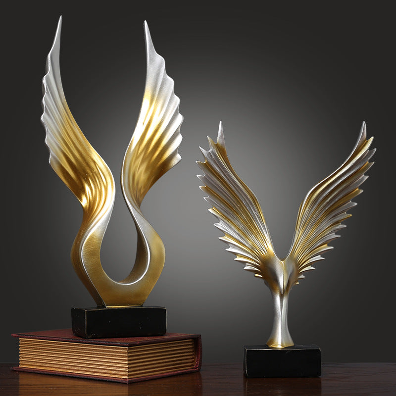 Artistic Winged Decorative Sculpture Homeandso