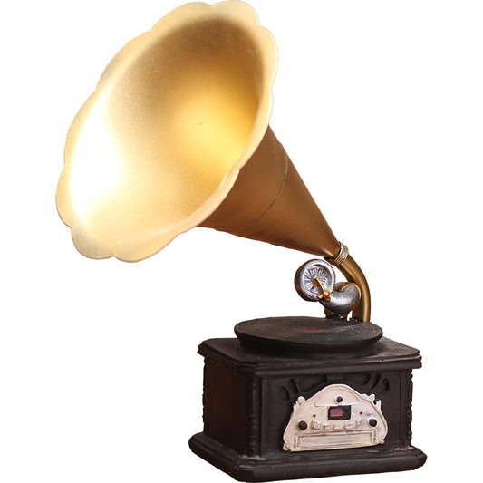 Vintage-Style Gramophone Decorative Sculpture Homeandso