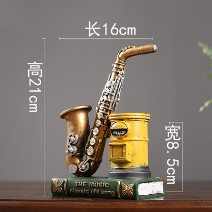 Musical Instrument Decorative Figurine Homeandso
