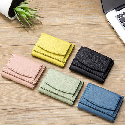 Handcrafted RFID wallet made of soft leather