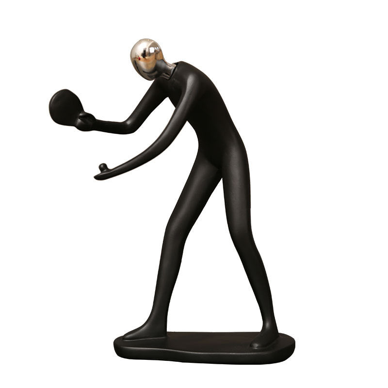 Decorative Tennis Player Figurine Homeandso