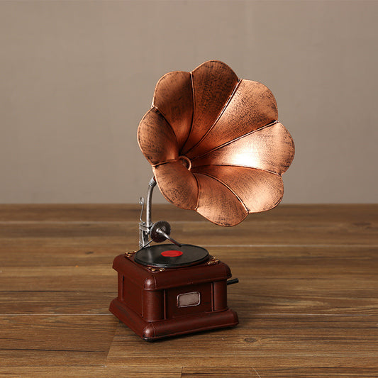 Vintage Decorative Gramophone Sculpture Homeandso