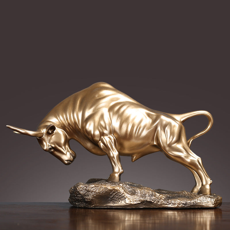 Decorative Bull Sculpture Homeandso