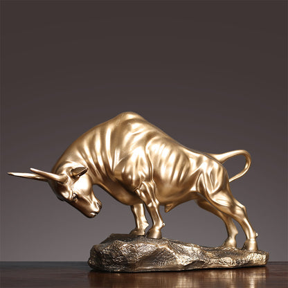 Decorative Bull Sculpture Homeandso