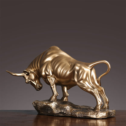 Decorative Bull Sculpture Homeandso