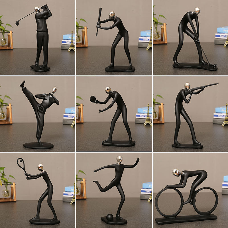 Decorative Tennis Player Figurine Homeandso