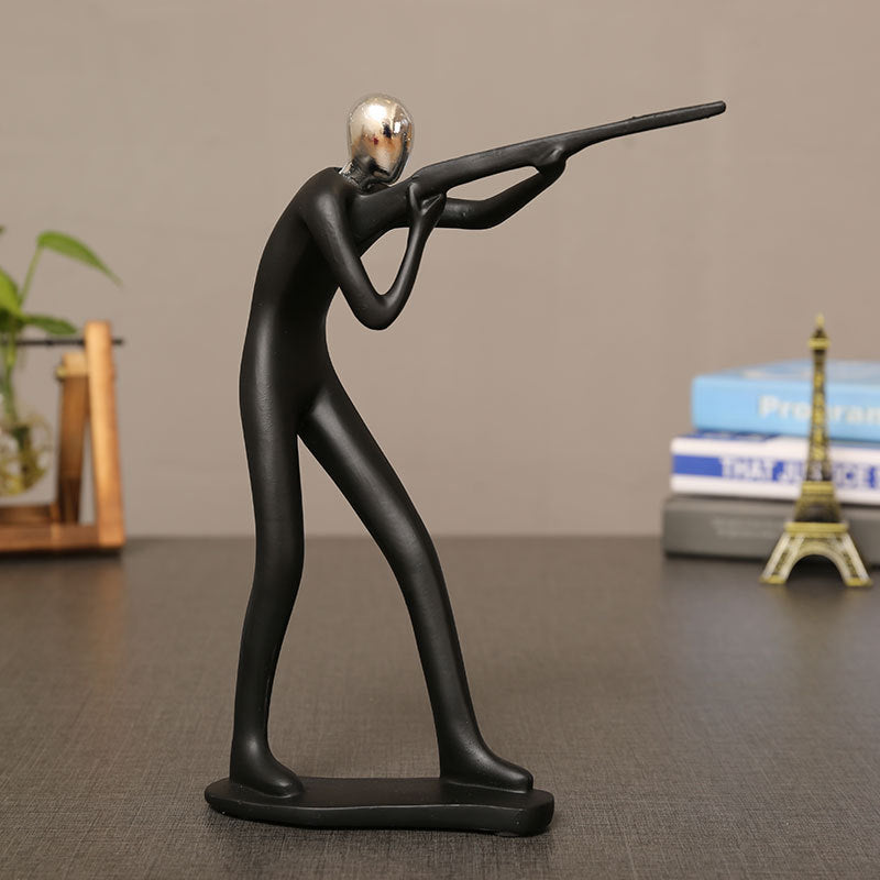Decorative Tennis Player Figurine Homeandso