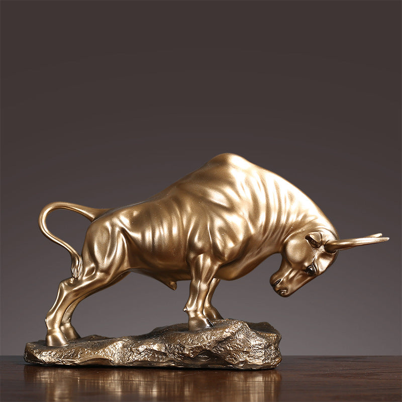Decorative Bull Sculpture Homeandso
