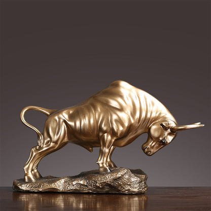 Decorative Bull Sculpture Homeandso