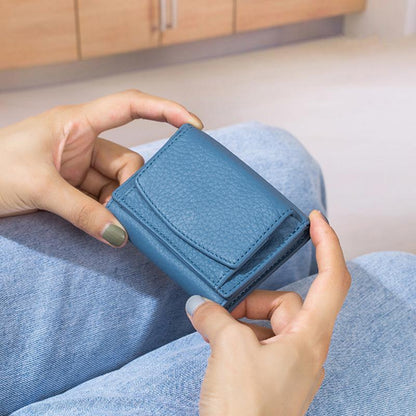 Handcrafted RFID wallet made of soft leather