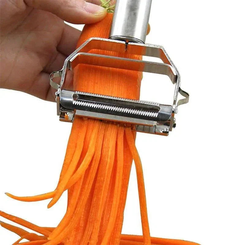 Ultra-sharp stainless steel multi-functional vegetable slicer & julienne cutter potato carrot grater