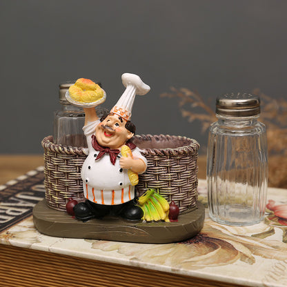 Chef-Themed Salt and Pepper Shaker Set Homeandso