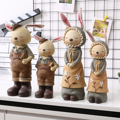 Decorative Bunny Figurines Homeandso