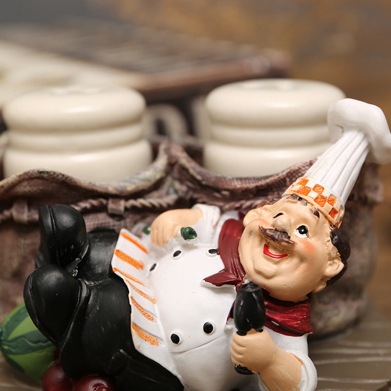 Chef-Themed Salt and Pepper Shaker Set Homeandso