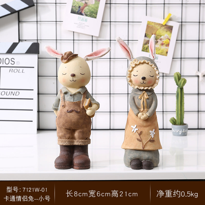 Decorative Bunny Figurines Homeandso