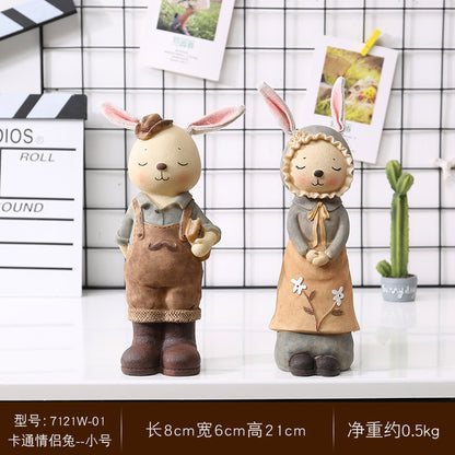 Decorative Bunny Figurines Homeandso