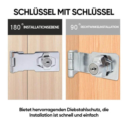 Door lock bolt | Installation without drilling with key