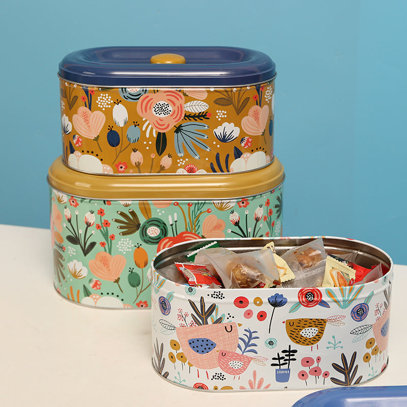 Vintage Floral Storage Canister Homeandso