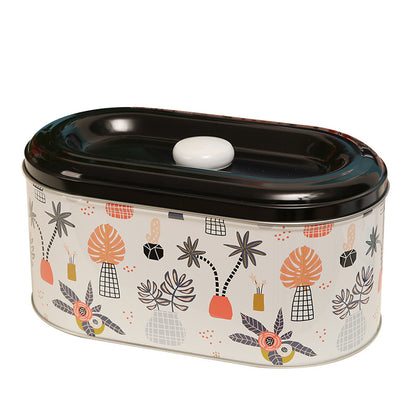 Vintage Floral Storage Canister Homeandso