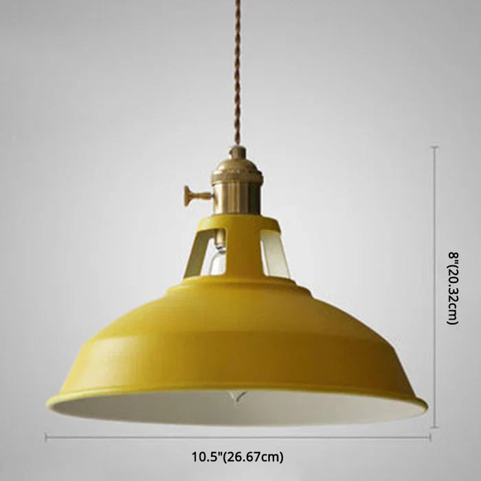 IronGlow Industrial Retro Hanging Lamp made of Metal, E27