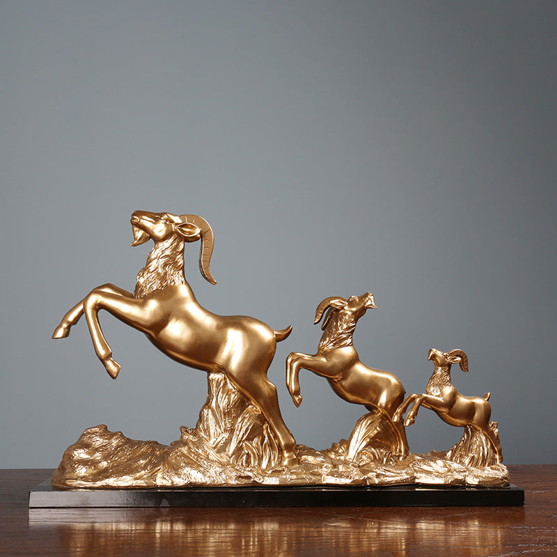 Majestic Deer Family Sculpture Homeandso