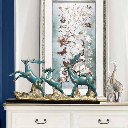 Majestic Deer Family Sculpture Homeandso