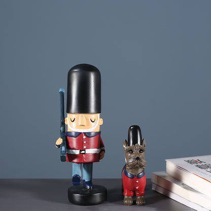 Decorative Military Dog Figurine Homeandso