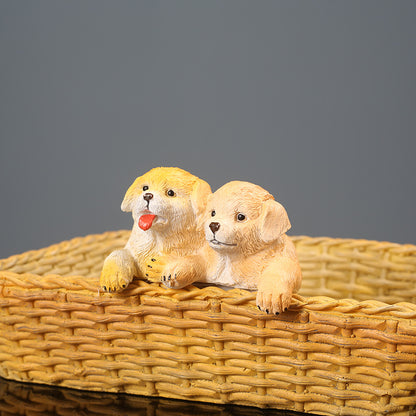 Decorative Dog Figurine Set Homeandso