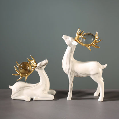Luxurious Decorative Deer Sculpture Homeandso