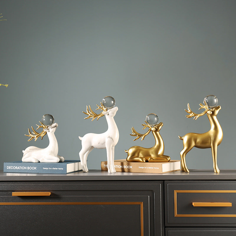 Luxurious Decorative Deer Sculpture Homeandso