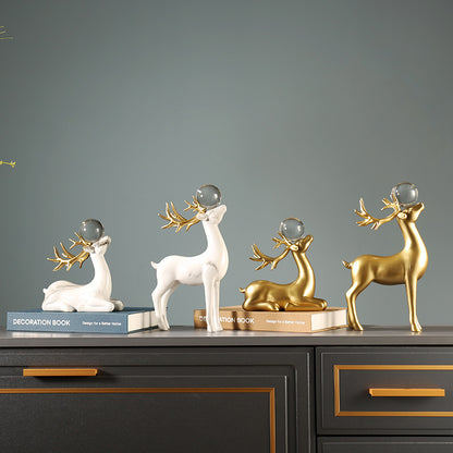 Luxurious Decorative Deer Sculpture Homeandso